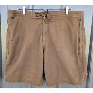 Roark Men's Size 38 Layover Trail 2.0 Hybrid Adventure Shorts Brown